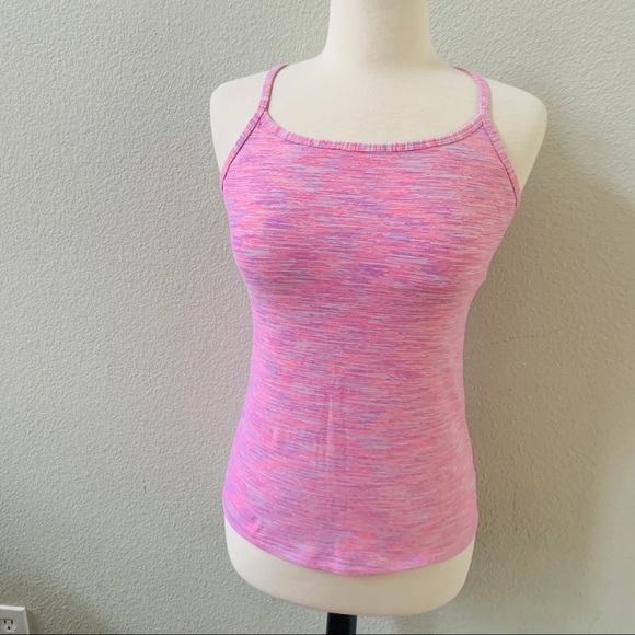 lululemon athletica Tops - LULULEMON pink racer back tank workout top 10